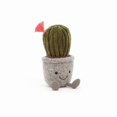 Jellycat Silly Succulent Barrel Cactus Australia | 432651VRT